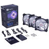 Ventilator PC Cooler Master MasterFan Pro 120 Air Pressure RGB, 120mm, 3 Fan Pack