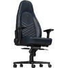 Scaun Gaming NobleChairs ICON Real Leather, Midnight Blue/Graphite