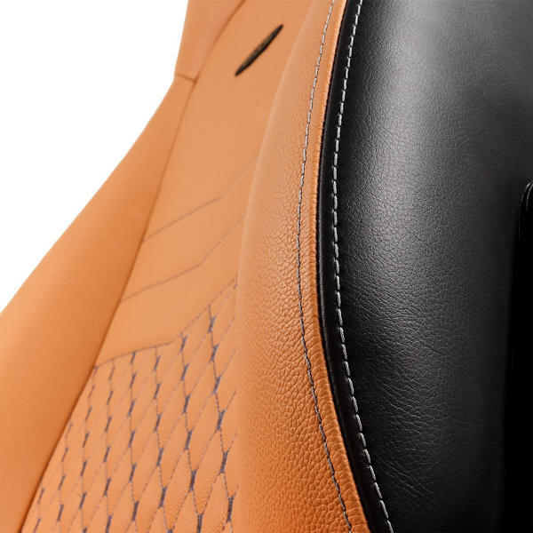 Scaun Gaming NobleChairs ICON Real Leather, Cognac/Black