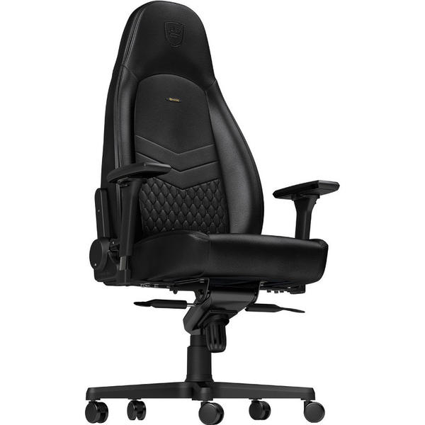 Scaun Gaming NobleChairs ICON Real Leather, Black