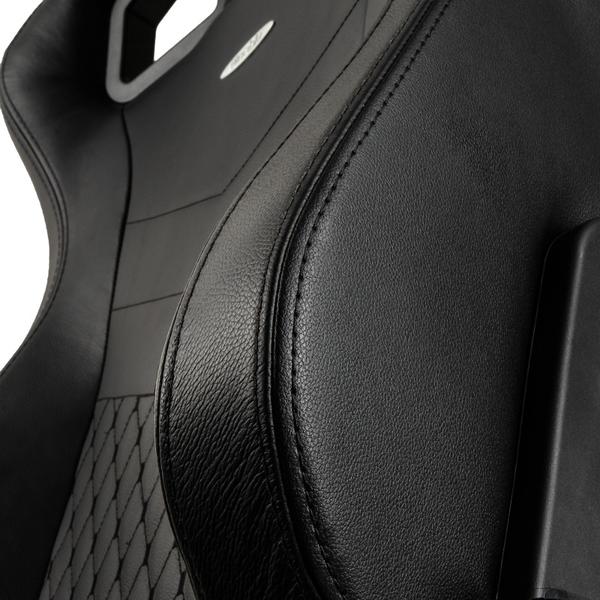 Scaun Gaming NobleChairs EPIC Real Leather, Black