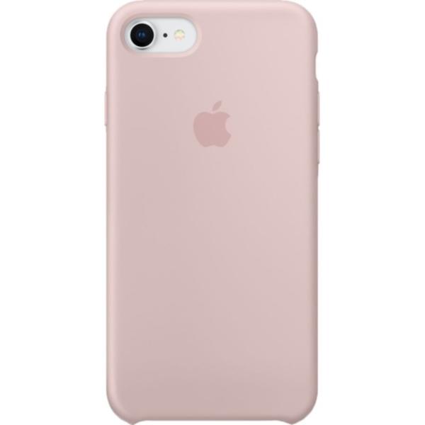 Capac protectie spate Apple Silicone Case pentru iPhone 8/iPhone 7, Pink Sand