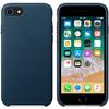 Capac protectie spate Apple Leather Case pentru iPhone 8/iPhone 7, Cosmos Blue