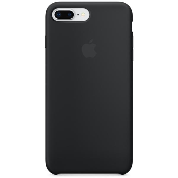 Capac protectie spate Apple Silicone Case pentru iPhone 8 Plus/Phone 7 Plus, Black