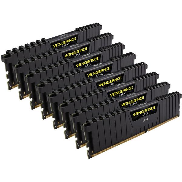 Memorie Corsair Vengeance LPX Black, 64GB, DDR4, 4000MHz, CL19, 1.35V, Kit x 8