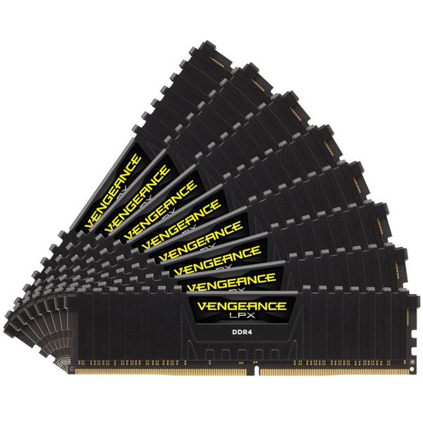 Memorie Corsair Vengeance LPX Black, 64GB, DDR4, 4000MHz, CL19, 1.35V, Kit x 8