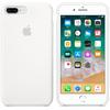 Capac protectie spate Apple Silicone Case pentru iPhone 8 Plus/iPhone 7 Plus, White