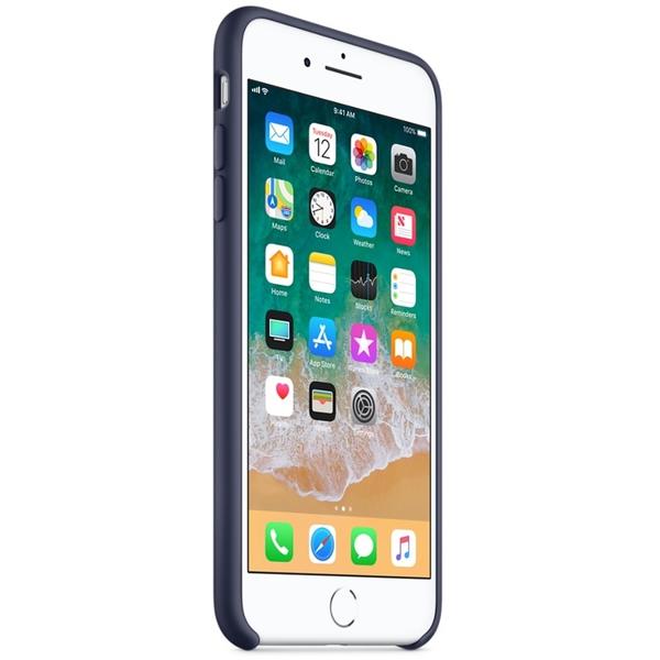 Capac protectie spate Apple Silicone Case pentru iPhone 8 Plus/iPhone 7 Plus, Midnight Blue