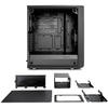 Carcasa Fractal Design Meshify C Tempered Glass, MiddleTower, Fara sursa, Negru