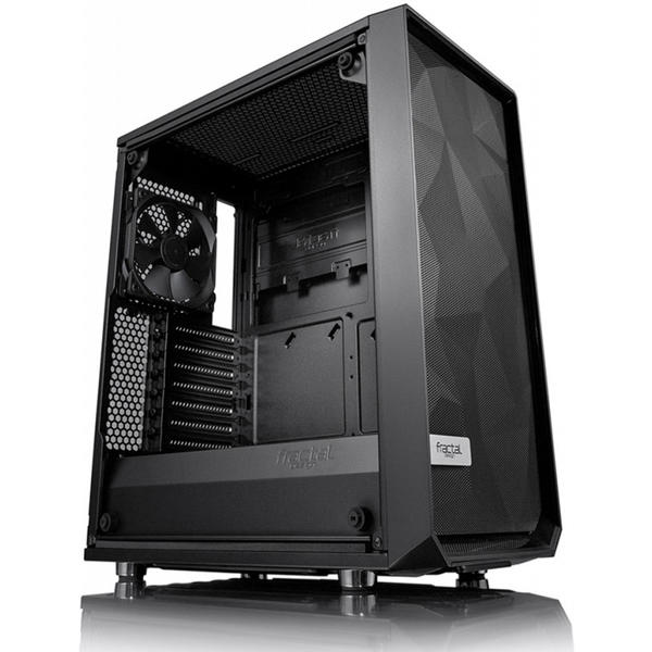 Carcasa Fractal Design Meshify C Tempered Glass, MiddleTower, Fara sursa, Negru