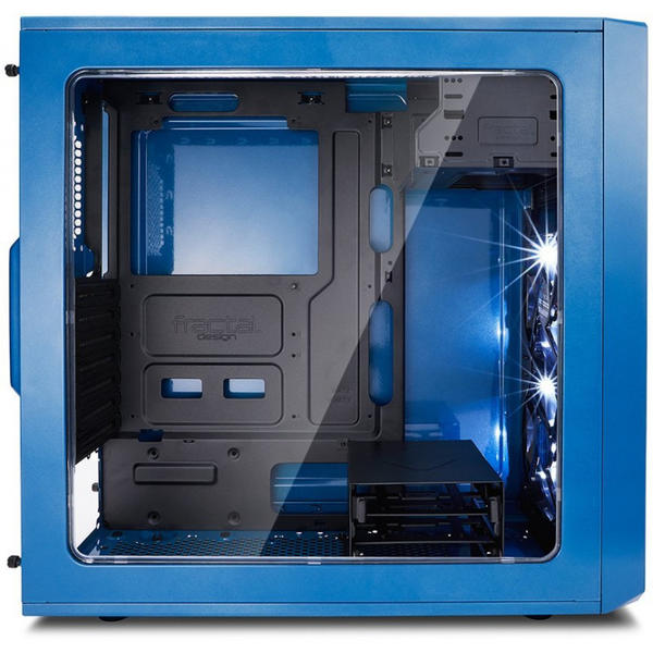 Carcasa Fractal Design Focus G Blue Window, MiddleTower, Fara sursa, Negru/Albastru
