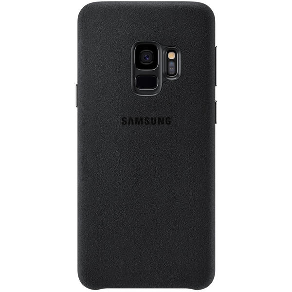Capac protectie spate Samsung Alcantara Cover pentru Galaxy S9 (G960F), Negru