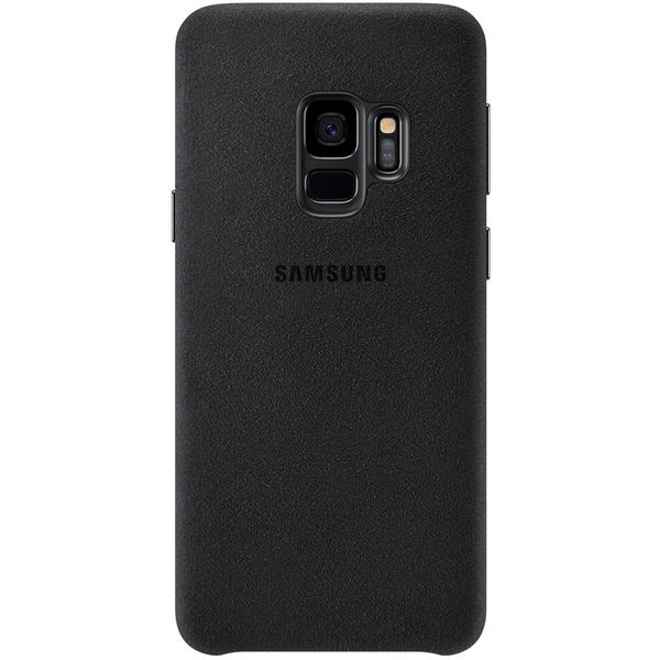 Capac protectie spate Samsung Alcantara Cover pentru Galaxy S9 (G960F), Negru