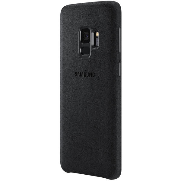 Capac protectie spate Samsung Alcantara Cover pentru Galaxy S9 (G960F), Negru