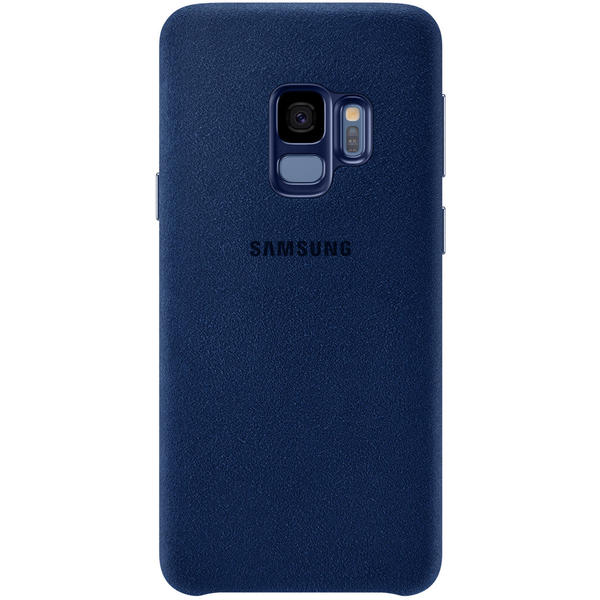 Capac protectie spate Samsung Alcantara Cover pentru Galaxy S9 (G960F), Albastru