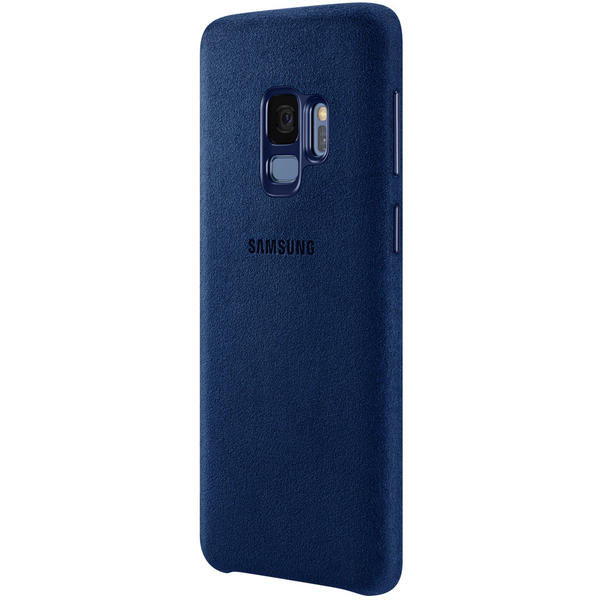 Capac protectie spate Samsung Alcantara Cover pentru Galaxy S9 (G960F), Albastru