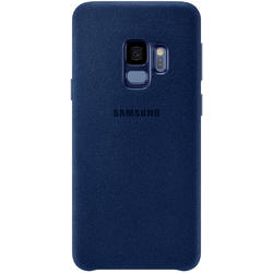 Capac protectie spate Samsung Alcantara Cover pentru Galaxy S9 (G960F), Albastru