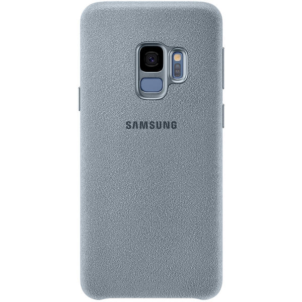 Capac protectie spate Samsung Alcantara Cover pentru Galaxy S9 (G960F), Verde Menta