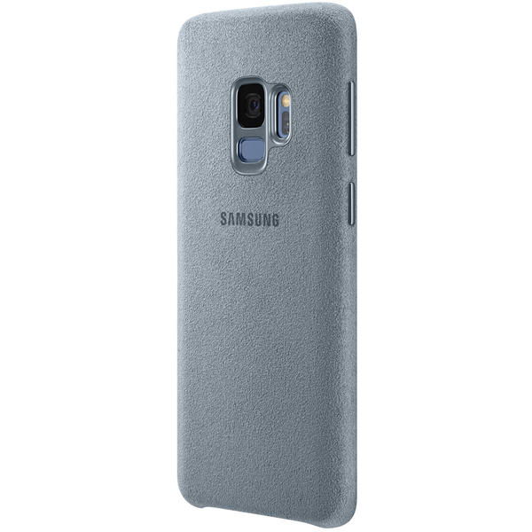 Capac protectie spate Samsung Alcantara Cover pentru Galaxy S9 (G960F), Verde Menta