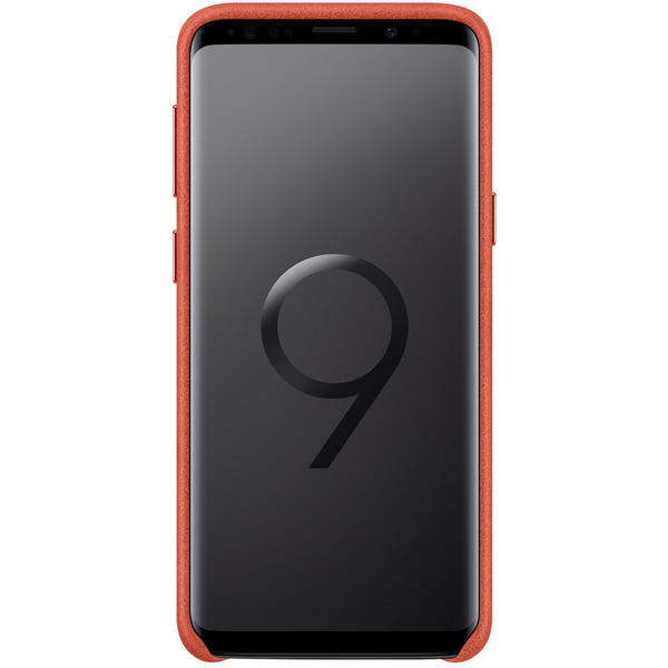 Capac protectie spate Samsung Alcantara Cover pentru Galaxy S9 (G960F), Rosu