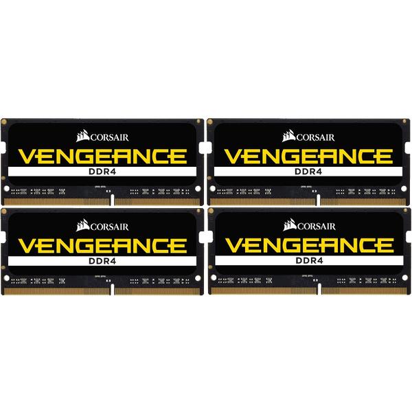 Memorie Notebook Corsair Vengeance, 32GB, DDR4, 3800MHz, CL18, 1.35V, Kit Quad Channel