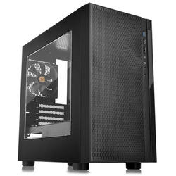 Carcasa Thermaltake Versa H18 Window, MiniTower, Fara sursa, Negru