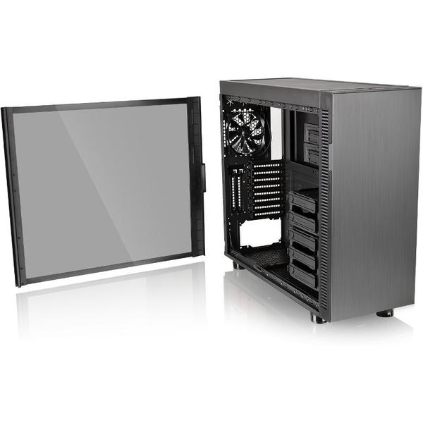 Carcasa Thermaltake Suppressor F51 Black Tempered Glass, FullTower, Fara sursa, Negru