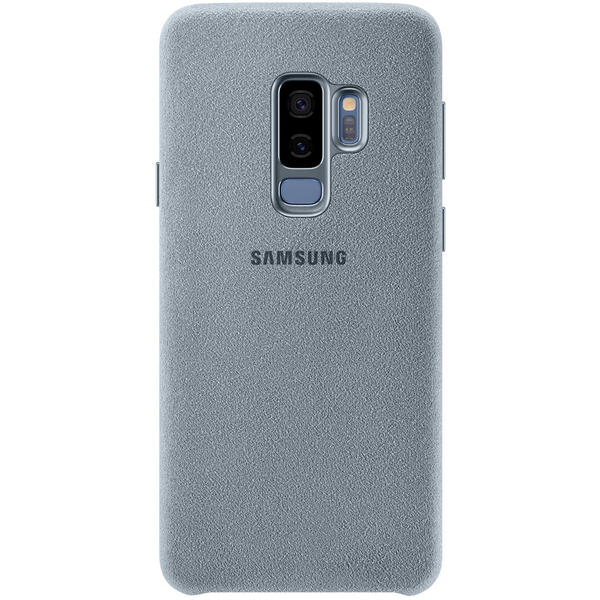 Capac protectie spate Samsung Alcantara Cover pentru Galaxy S9 Plus (G965F), Verde Menta