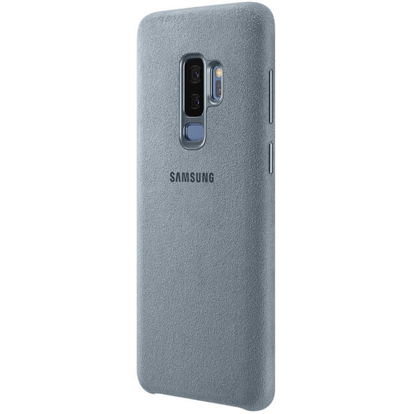 Capac protectie spate Samsung Alcantara Cover pentru Galaxy S9 Plus (G965F), Verde Menta