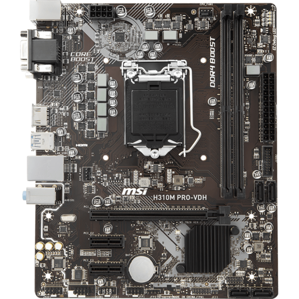 Placa de baza MSI H310M PRO-VDH, Socket 1151 v2, mATX