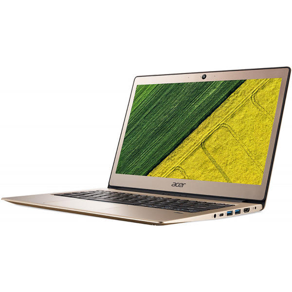 Laptop Acer Swift 1 SF114-32-P1W2, 14.0'' FHD, Pentium Silver N5000 1.1GHz, 4GB DDR4, 128GB SSD, Intel UHD 605, Linux, Auriu