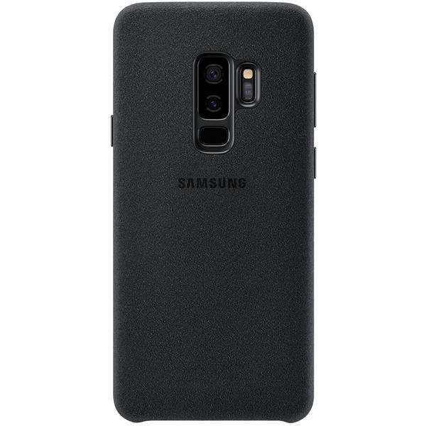 Capac protectie spate Samsung Alcantara Cover pentru Galaxy S9 Plus (G965F), Negru