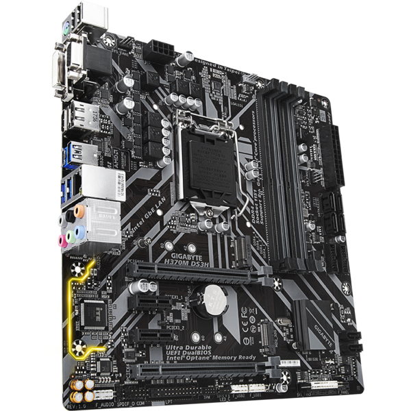 Placa de baza Gigabyte H370M DS3H, Socket 1151 v2, mATX