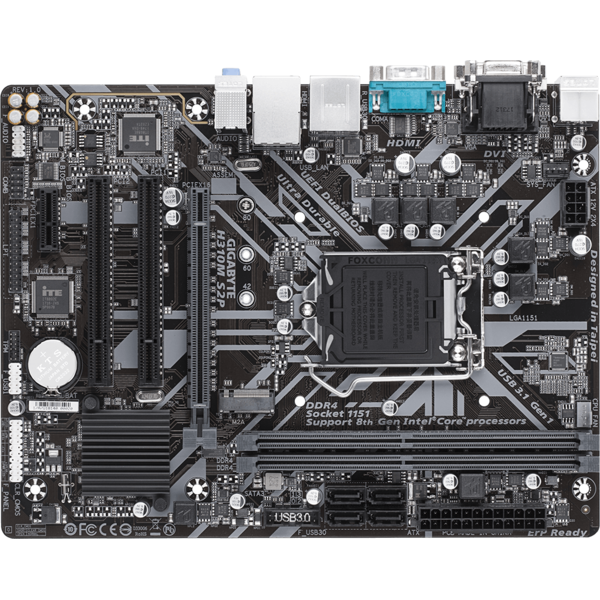 Placa de baza Gigabyte H310M S2P 2.0, Socket 1151 v2, mATX