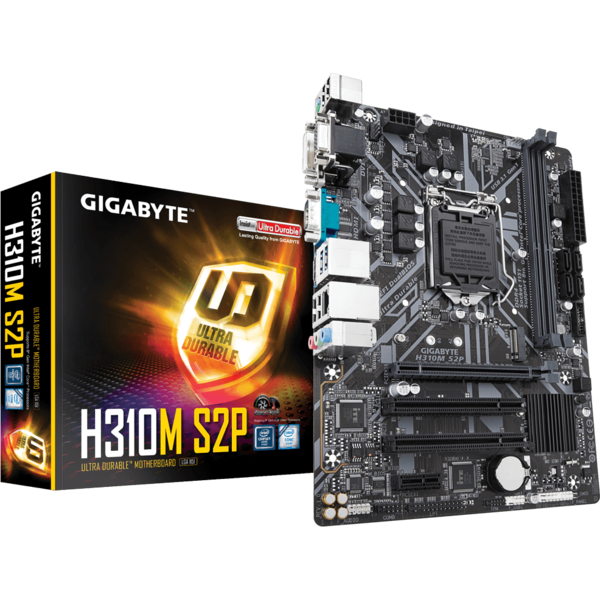 Placa de baza Gigabyte H310M S2P, Socket 1151 v2, mATX