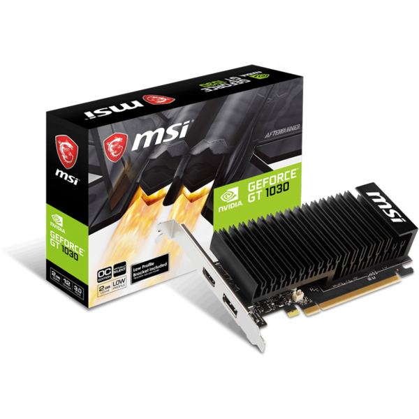 Placa video MSI GeForce GT 1030 2GH LP OC, 2GB DDR4, 64 biti