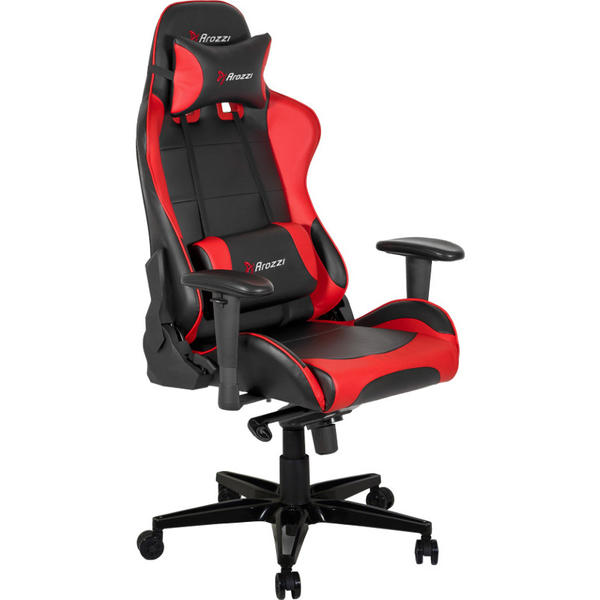 Scaun Gaming AROZZI Verona XL Plus, Negru/Rosu