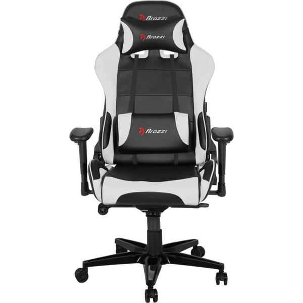 Scaun Gaming AROZZI Verona XL Plus, Negru/Alb