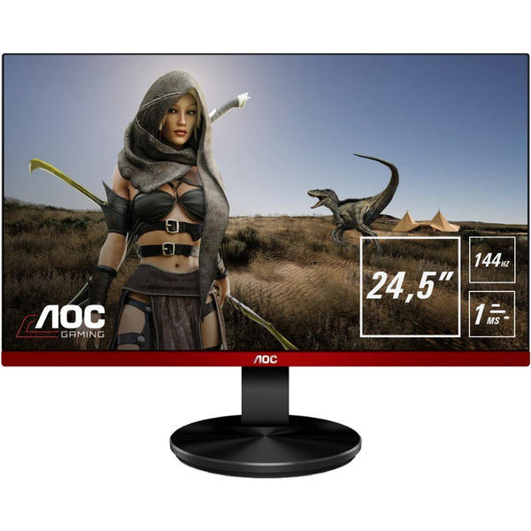 Monitor LED AOC G2590PX, 24.5'' Full HD, 1ms, Negru/Rosu