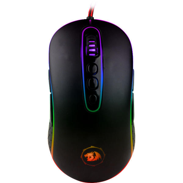 Mouse gaming Redragon Phoenix RGB, USB, 10000dpi, Negru