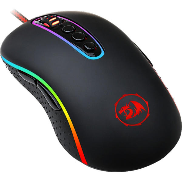 Mouse gaming Redragon Phoenix RGB, USB, 10000dpi, Negru