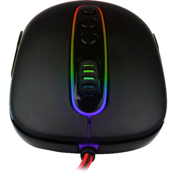 Mouse gaming Redragon Phoenix RGB, USB, 10000dpi, Negru