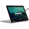 Laptop Acer Chromebook Spin 11 CP311-1HN-C7T8, 11.6'' HD Touch, Celeron N3450 1.1GHz, 4GB DDR4, 64GB eMMC, Intel HD 500, Chrome OS, Negru