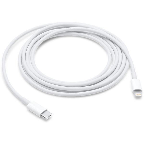 Apple Cablu date si incarcare Lightning USB Type C, 2m, MKQ42ZM/A, Alb