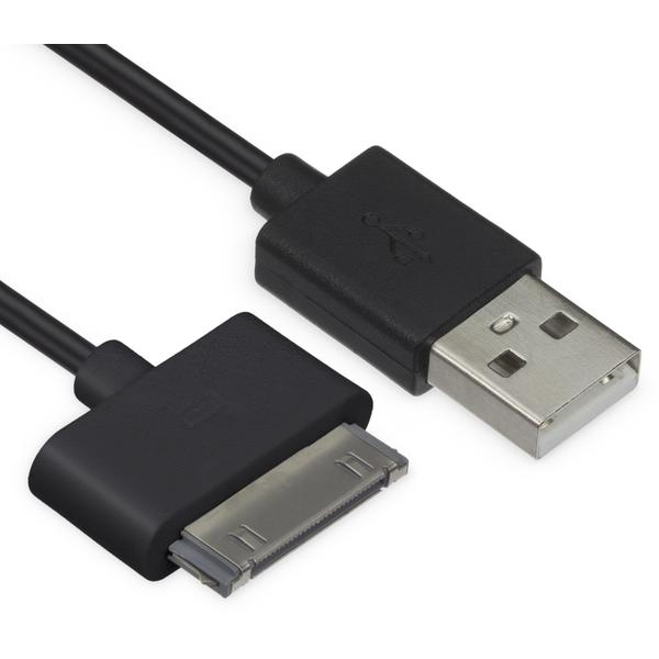 Kit Cablu date incarcare Apple 30 Pini, Negru