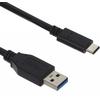 Kit Cablu date incarcare USB la USB Type-C 3.1, 1m, Negru