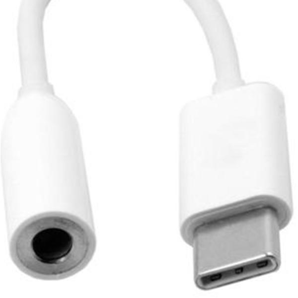 Huawei Adaptor audio CM20 de la USB Type C la Jack 3.5mm, Alb