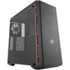 Carcasa Cooler Master MasterBox MB600L, MiddleTower, Fara sursa, Negru/Rosu