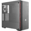 Carcasa Cooler Master MasterBox MB600L, MiddleTower, Fara sursa, Negru/Rosu