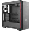 Carcasa Cooler Master MasterBox MB600L, MiddleTower, Fara sursa, Negru/Rosu